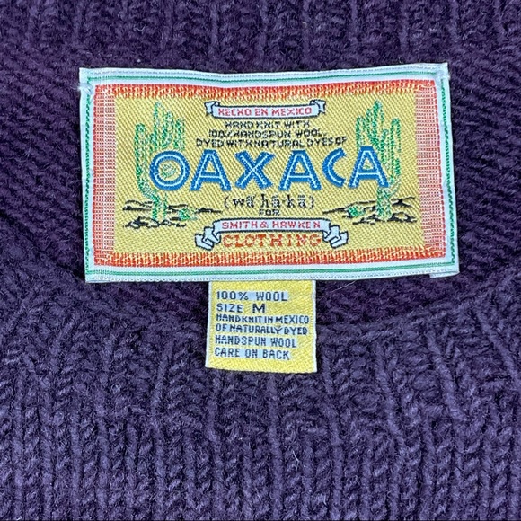 Smith & Hawkins Natural Dyes Handknits and Handspun in Oaxaca Wool Pullover SZ M - Picture 3 of 10